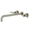 Kingston Brass KS8048DFL Wall Mount Tub Faucet, Brushed Nickel KS8048DFL - alternate 1